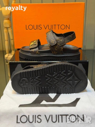 Louis Vuitton Нови Дамски Сандали Луи Витон Различни Цветове , снимка 5 - Сандали - 54650002
