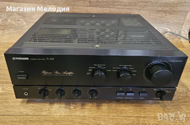 Усилвател Pioneer A-616 Reference Stereo AmplifierДве по 120 вата – Безкомпромисно качество на звука, снимка 2 - Ресийвъри, усилватели, смесителни пултове - 55299949