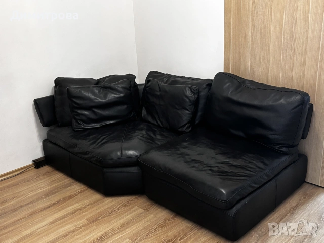 Диван от естествена кожа     Chateau d’Ax 6м