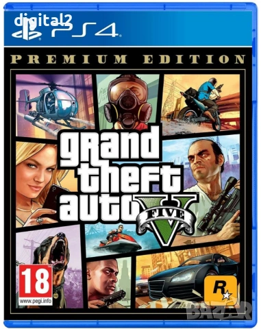Grand Theft Auto V - Premium Edition (PS4)  Игра PS4 PS5 Нова Запечатана