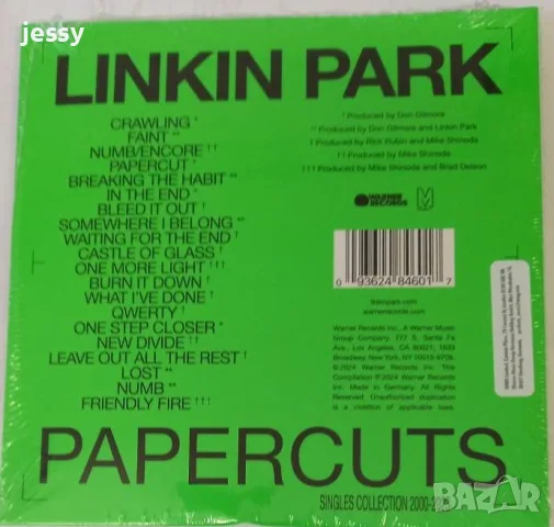 Linkin Park – Papercuts, снимка 2 - CD дискове - 55326455