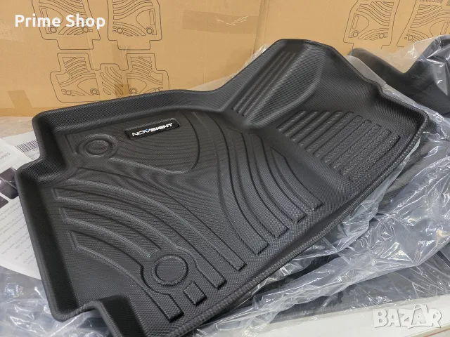 К-кт 3 части 3D трислойни TPE стелки за Tesla Model Y (2019-2023), NOVSIGHT, черни, снимка 10 - Аксесоари и консумативи - 55462833