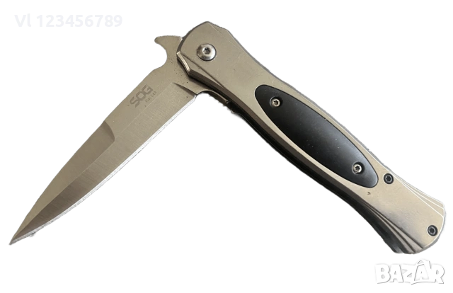 Сгъваем полуавтоматичен нож SOG -90х205 mm, снимка 2 - Ножове - 55052581