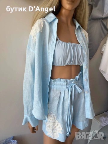 АVIN Сет Pure Linen 100% лен – риза и панталонки, снимка 2 - Комплекти - 54977633