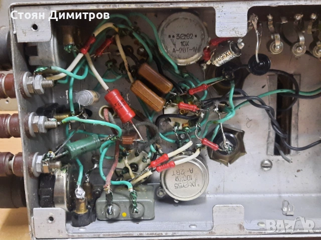 Ретро лампово шаси за усилвател, телеграфен ключ, снимка 6 - Други - 54772806