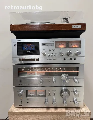 🔊Топ ретро аудио сет AKAI Усилвател AM-2450, Тунер AT-2450L, Дек GXC-209D, грамофон AP-100C🔊, снимка 2 - Аудиосистеми - 55372184