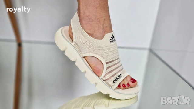 Adidas Нови Бежови Дамски Сандали Адидас , снимка 3 - Сандали - 54487814