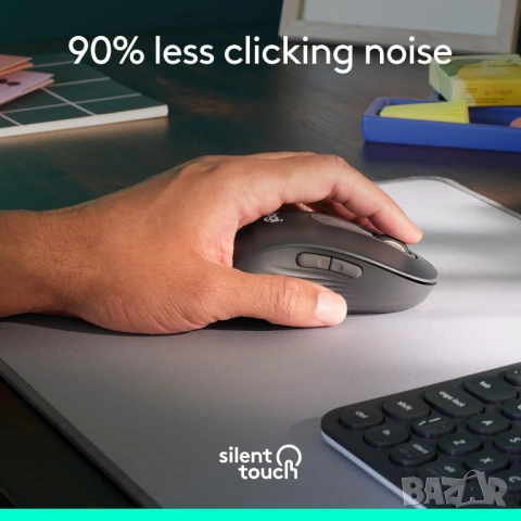 Безжична мишка Logitech Signature M650 L silent touch [Нова не разпечатана], снимка 11 - Клавиатури и мишки - 54259920