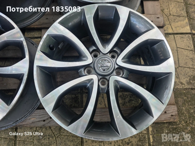 Лети джанти 17ки 5х114.3 Nissan, снимка 6 - Гуми и джанти - 55266956