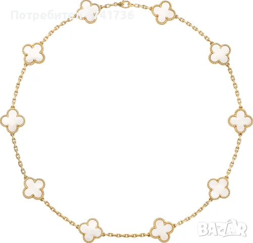 Van Cleef колие 18к позлата / всички разцветки, снимка 3 - Колиета, медальони, синджири - 55674714