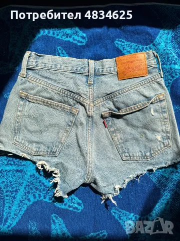 Levi's Premium 501 къси дънки - Размер 24" (XS) - Винтаж стил - Размяна възможна, снимка 6 - Къси панталони и бермуди - 55295834