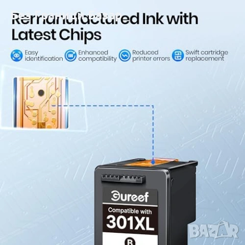 Нови 301XL Съвместими Мастилени Касети Черна Цветна XL за HP Envy DeskJet принтер тонер печат, снимка 5 - Други стоки за дома - 54724137