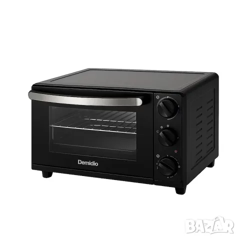 Електрическа фурна Domedia 20L, 1300W, 3 програми, черна, снимка 4 - Печки, фурни - 55331672