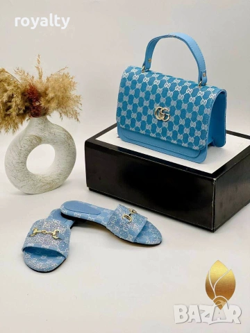Gucci Нови Дамски Чехли Различни Цветове Гучи , снимка 5 - Чехли - 55152592