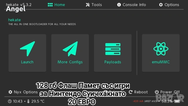 Игри за хакнато Нинтендо Суич