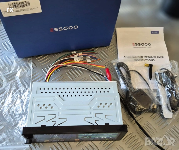 1-DIN Мултимедия ESSGOO Android 15 | 6GB RAM + 128GB | 4G СИМ | CarPlay & Android Auto, снимка 2 - Аксесоари и консумативи - 55079124