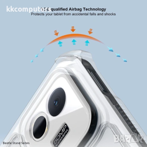 XUNDD калъф за Xiaomi Pad 8/8 Pro – TPU+PC, подставка, Airbag, протектор, черен, снимка 2 - Резервни части за телефони - 54548403