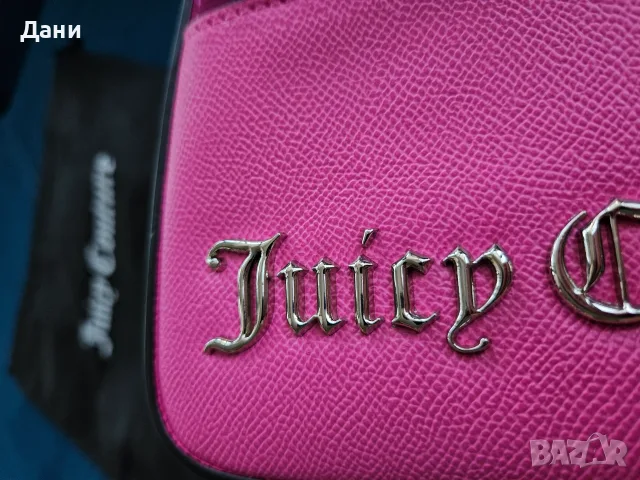 Продавам чисто НОВА малка секси Дамска чанта Juicy Couture, оригинална, розова, снимка 12 - Чанти - 55547819