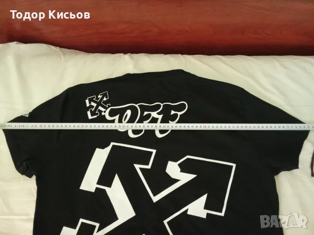 Тениска Main Label Off-White размер L, снимка 7 - Тениски - 55493103