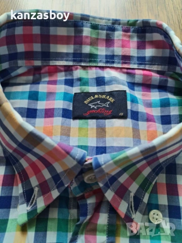 PAUL & SHARK - страхотна мъжка риза КАТО НОВА 42/Л , снимка 7 - Ризи - 54196184