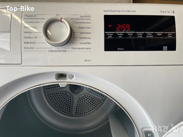 Сушилня Bosch Serie 6 A++ 8кг, снимка 5 - Сушилни - 54928419