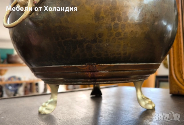 Кашпа от месинг, мед и бронз, снимка 2 - Саксии и кашпи - 54253794