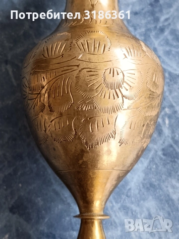 Бронзова ваза ,арт ръчно изработена, гравирана . Договаряне , снимка 4 - Антикварни и старинни предмети - 54013833