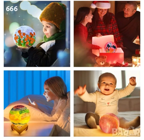 Уникален комплект за рисуване на лунна лампа, снимка 5 - Други стоки за дома - 54027645