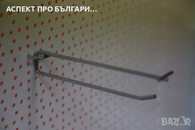Кука за перфогръб с етикетодържател, снимка 5 - Друго търговско оборудване - 55643522
