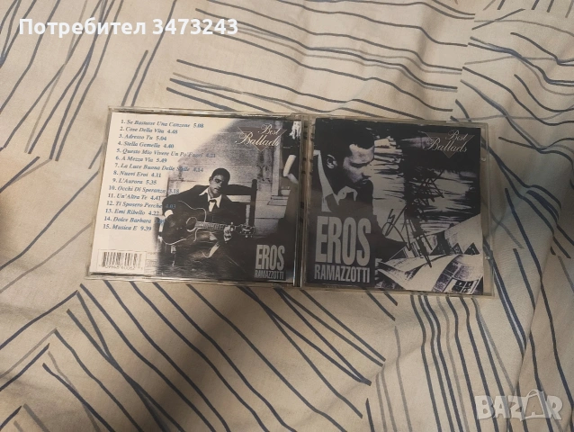 албум на eros ramazzoti с лично взет автограф от него