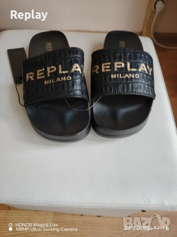 дамски чехли Replay , снимка 5 - Чехли - 49767926