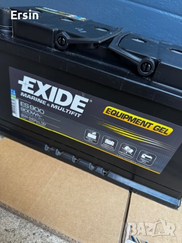 Гелов Акумулатор EXIDE ES900 GEL 80Ah (Много малко са ползвани)  (Свалени от нови Кемпери) , снимка 5 - Къмпинг мебели - 54732351