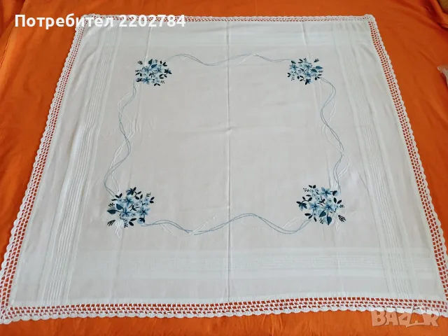 Битови, бродирани карета за маса , снимка 7 - Покривки за маси - 55660926