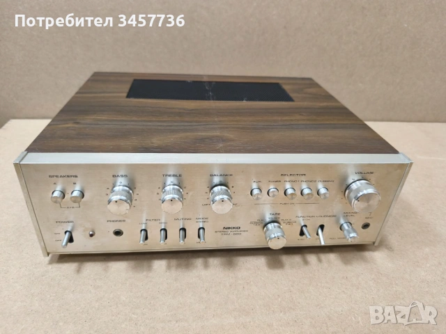 Стерео Усилвател Nikko TRM-600 Made in Japan  , снимка 3 - Ресийвъри, усилватели, смесителни пултове - 54773329