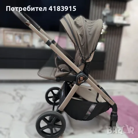 FLUX BEIGE Бебешка количка 2 в 1, снимка 3 - За бебешки колички - 55304997