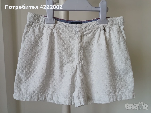 Бели къси оригинални панталони Tommy Hilfiger