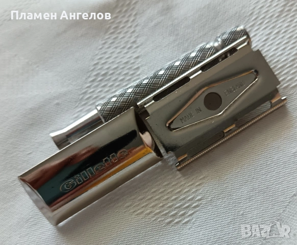 Ретро самобръсначка Gillette Tech 1945-1950г.Made in England. , снимка 6 - Антикварни и старинни предмети - 55083029