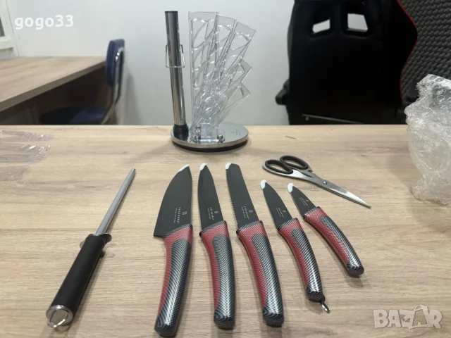 комплект ножове, снимка 5 - Прибори за хранене, готвене и сервиране - 55423642