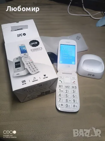 SPC Harmony 2 - Мобилен телефон за възрастни хора, с изключително големи бутони, 4G, бял , снимка 3 - Телефони с две сим карти - 55584988