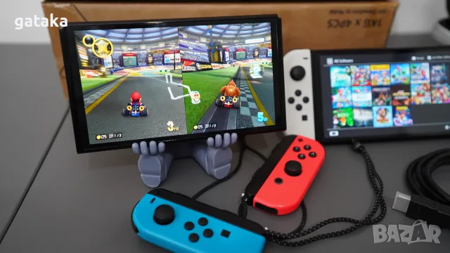 Nintendo Switch OLED с чип - 128GB и 18 игри, снимка 2 - Nintendo конзоли - 55531382