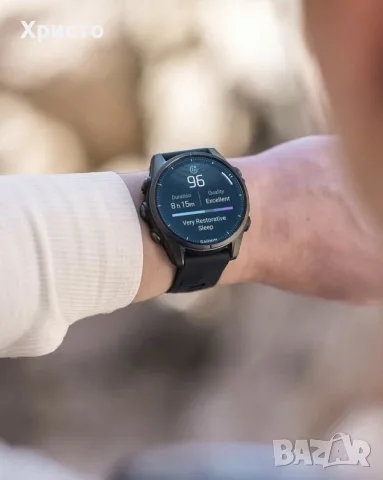 НОВ!!! Смарт часовник GARMIN Fenix 8, 43mm, AMOLED Sapphire, Carbon Gray, снимка 3 - Смарт часовници - 55629050