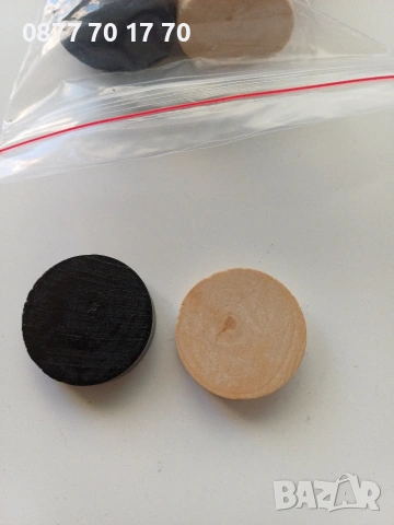 Чисто нови дървени пулове за табла., снимка 2 - Шах и табла - 54246934