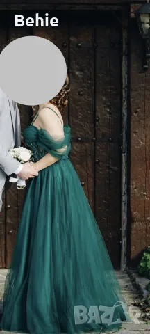 Официална  зелена рокля, снимка 7 - Рокли - 55390653