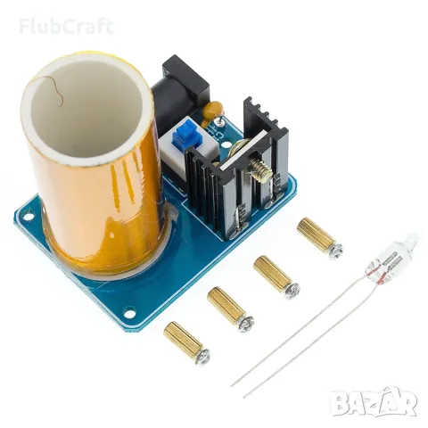 Малка Намотка на Тесла 9–12V, снимка 4 - Друга електроника - 55492704