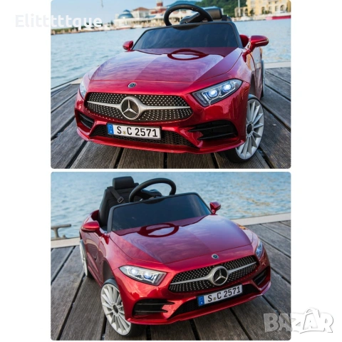 Акумулаторна кола Mercedes Benz CLS350 с кожена седалка 12V, снимка 15 - Детски велосипеди, триколки и коли - 54970218