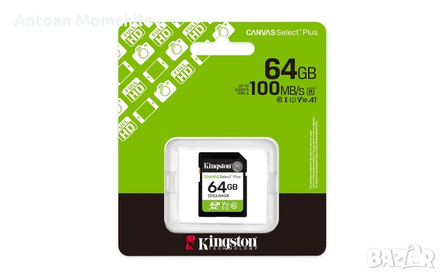 SD карта Kingston Canvas Select Plus 64GB UHS-I, снимка 5 - Карти памет - 55033218