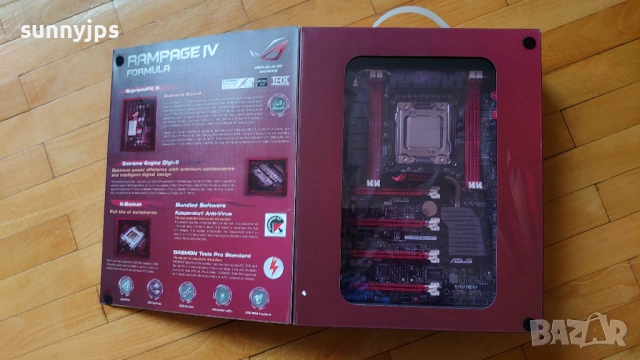 ASUS RAMPAGE IV Formula LGA2011 + Intel Core i7-3930k + 32GB DDR3, снимка 3 - Дънни платки - 54369479