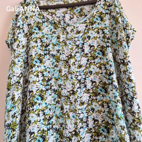 СТРАХОТНА ЦВЕТНА ТУНИКА 3XL-4XL, снимка 5 - Туники - 54393422