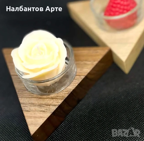 Дървени свещници - ръчна изработка, снимка 8 - Декорация за дома - 48910431