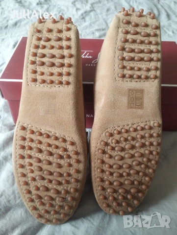 Велурени дамски мокасини John Scoth, снимка 8 - Маратонки - 54182016